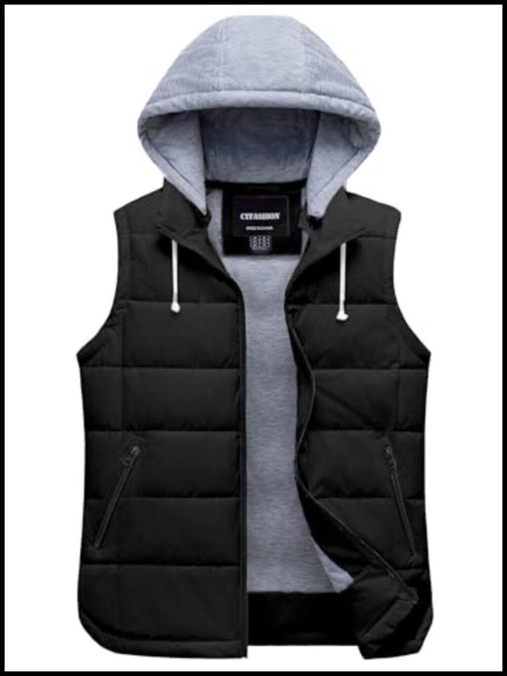 Women's Puffer Vest Sleeveless Quilted Waistcoat Zip Front Outerwear